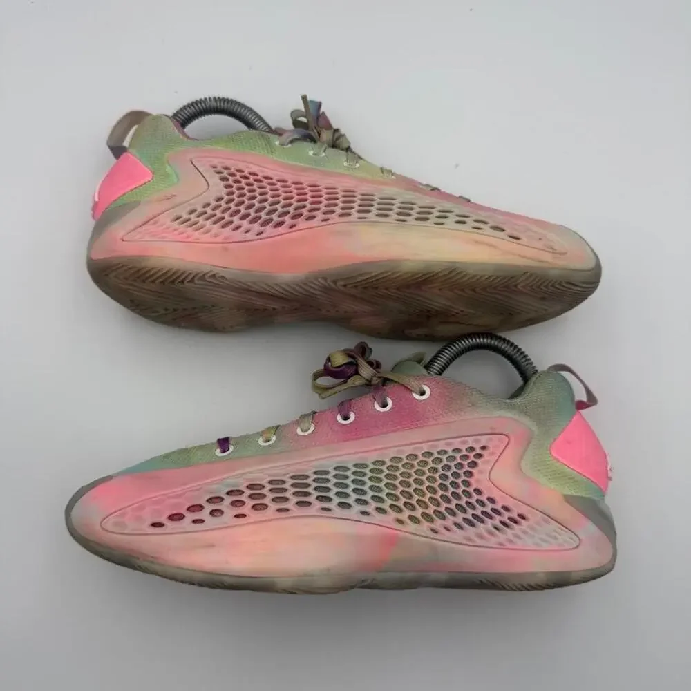 adidas AE Anthony Edwards 1 Low tie dye Shoes JR3916 Youth Size 4 No box